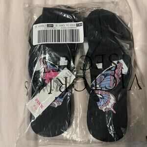 PINK Victoria Secret Butterfly Flip Flop Sandals